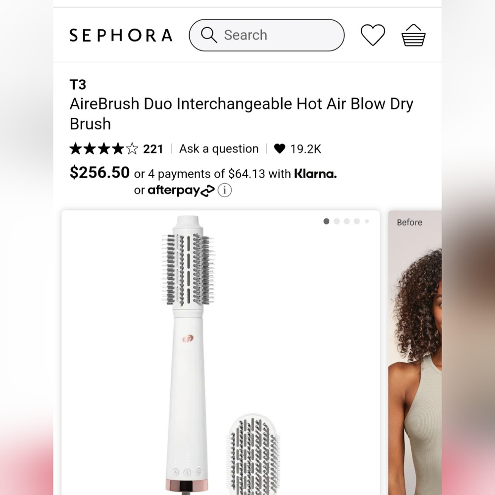 NEW T3 Airbrush Duo Interchangeable Hot Air Blow Dry Brush reg.$256.50 (…